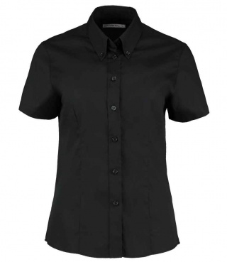 Kustom Kit K701 Ladies Premium Short Sleeve Tailored Oxford Shirt